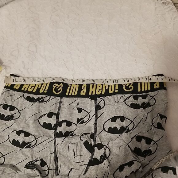 New Men's Boxer Briefs Superhero Lovers Batman Cotton Superman 4 Pack L - Picture 14 of 16
